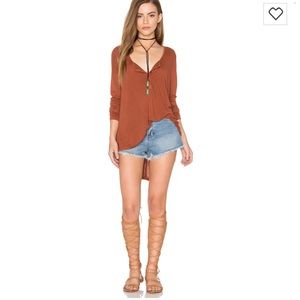 Amuse Society Easton Short in Faded Indigo